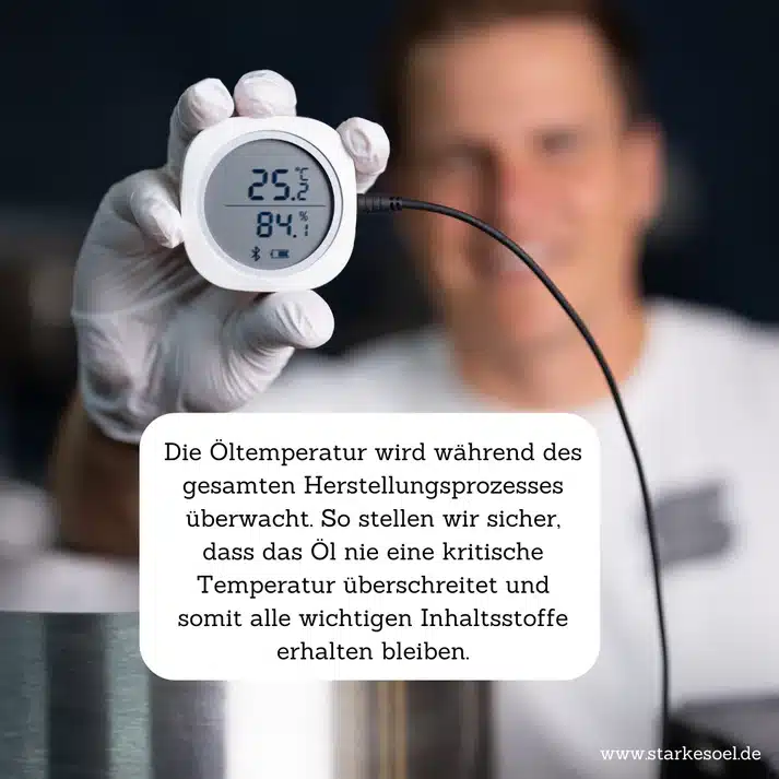 Öltemperatur Messung von der Firma Starkes Öl E.U.