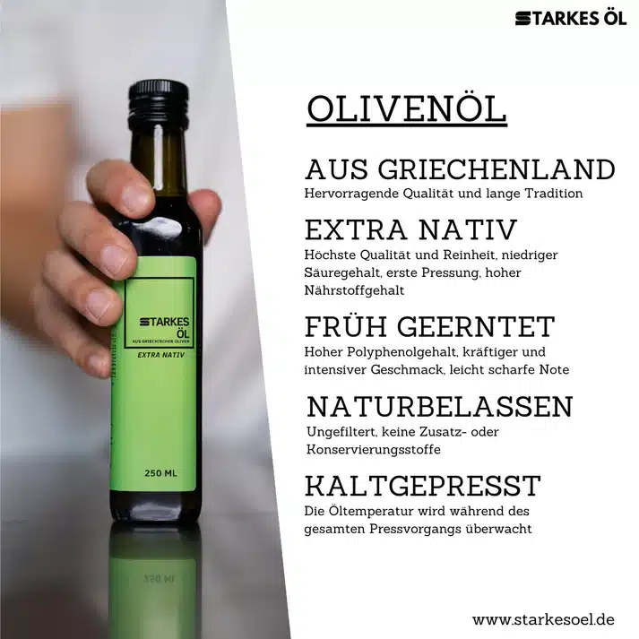 Olivenöl von der Firma Starkes Öl E.U.