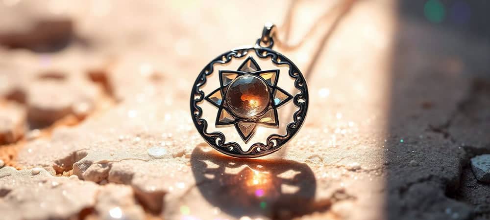 Seitenbild spiritueller Schmuck